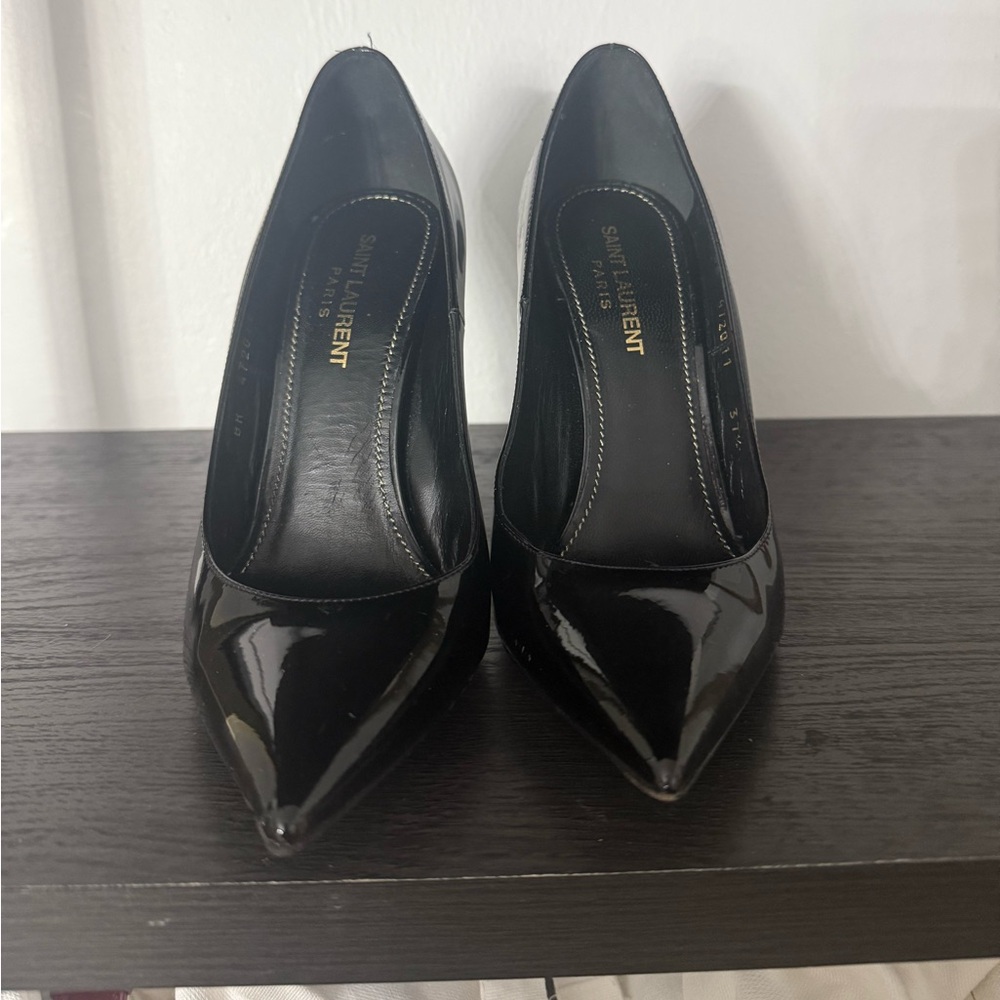Saint Laurent Glossy Black Heels
